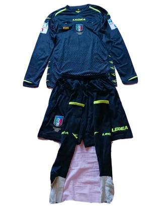 Divisa Arbitro AIA FIGC Legea Colore Nero