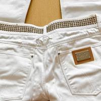 2 Jeans bianchi neri Dolce & Gabbana certificati