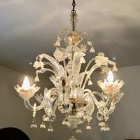 Lampadario Murano a 6 luci