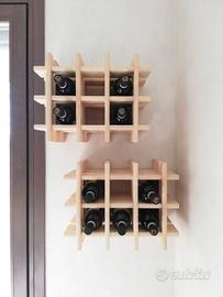 Portabottiglie Vino Modulare per 18 bottiglie in l