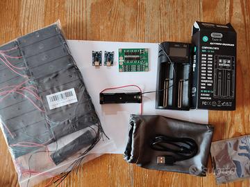 🔋 KIT NUOVO per Batterie Litio 18650 – Caricabat