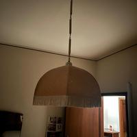 Lampadario vintage a sospensione con frange