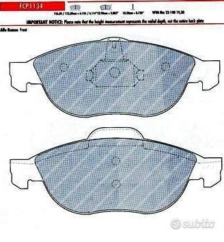 Pastiglie freno sportive FERODO RACING FCP 1134