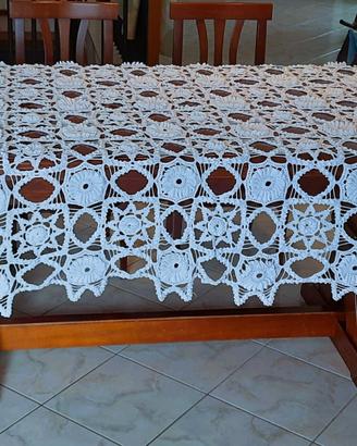 Tovaglia Copritavolo in filo di cotone bianco