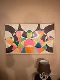 Dipinto Stitle Pop Art acrilico su tela