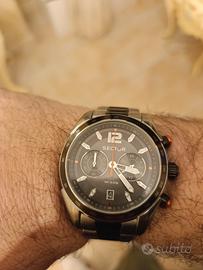 orologio Sector cronografo quarzo nuovo con scatol