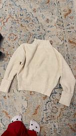 Maglione caldo color crema – stile casual chic