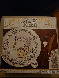 Set piatti decorativi Disney La bella e la Bestia