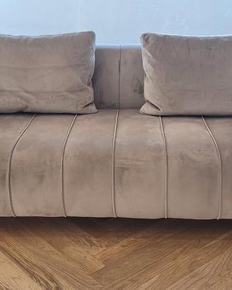 Divano di Design DIGIONE IBFOR (Velluto Grigio) - 