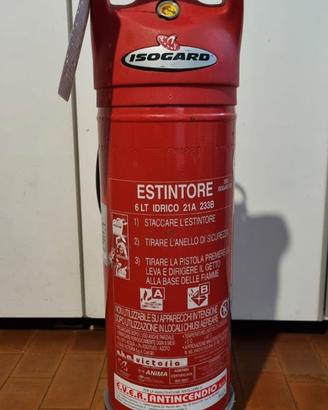 Estintore idrico Isogard da 6L