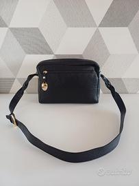 Borsa tracolla in pelle nera Stefano Dellera