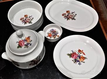 Servizio di piatti in porcellana bianca Bavaria