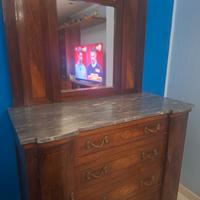 Comó-Cassettiera con specchio