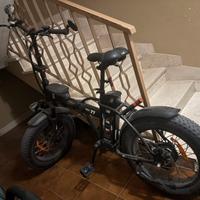 TEKLIO TF1 Fat Bike elettrica 20" nera in acciaio
