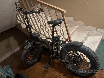TEKLIO TF1 Fat Bike elettrica 20" nera in acciaio
