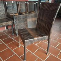 Sedie in finto rattan