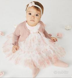 Abito battesimo bambina - Tg. 9 mesi
