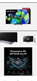 Televisore LG 48 pollici Evo 4K. Nuovo