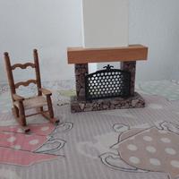 Camino e sedia a dondolo per casa country