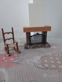 Camino e sedia a dondolo per casa country