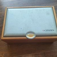 Citizen scatola vintage legno 