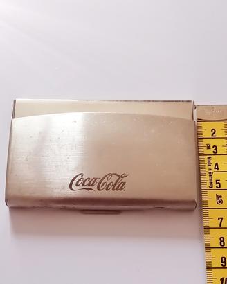 Portabiglietti da visita Coca Cola. 
