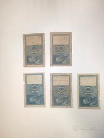 Banconote da 10 Lire Regno d'Italia V.E.III 1939