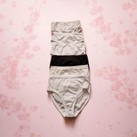 Set 6 mutandine donna bianche e nere nuove