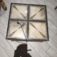 tavolo vintage con lampada 