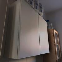 mobiletto bianco per bagno