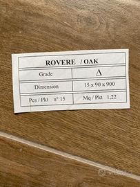 Parquet in massello di rovere