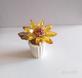 Vaso girasole Swarovski