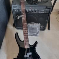 basso Ibanez Gsr 200 + ampli Fender Bassman 60