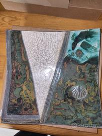 Svuotatasche/centrotavola in ceramica raku