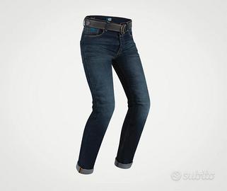 Jeans moto Uomo  PMJ CAFERACER Blu