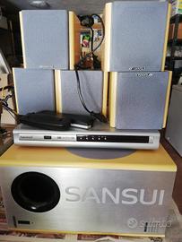 Home theatre Sansui e videoregistratore Amstrad