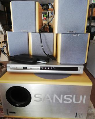 Home theatre Sansui e videoregistratore Amstrad