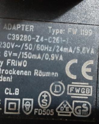 Caricabatteria fw1199 Cellulare AC-DC Adattatore