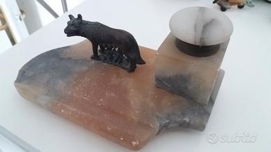 Calamaio in onice Vintage Antico