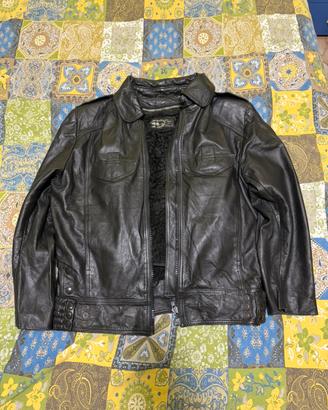 Giacca Vera Pelle Vintage Imbottitura IT 44 S M