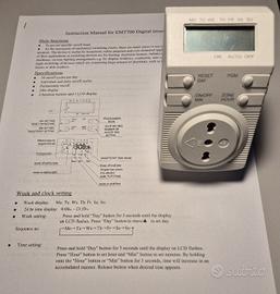 Programmatore Timer settimanale digitale  16A