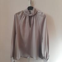 camicia zara verde salvia elegante