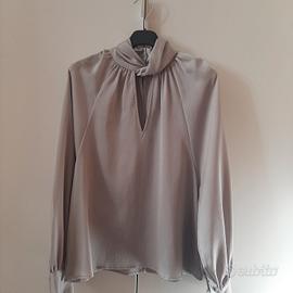 camicia zara verde salvia elegante
