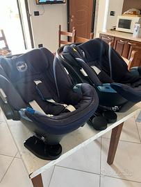 Ovetti Cybex Aton 5 Blue Navy + Adattatori Gazelle