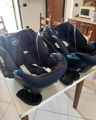 Ovetti Cybex Aton 5 Blue Navy + Adattatori Gazelle