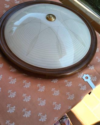 Plafoniera in legno 
