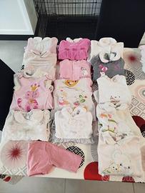 Lotto bimba invernale 0/1 mese 50 cm