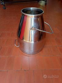 Secchio mungitura / vaso acciaio inox – nuovo