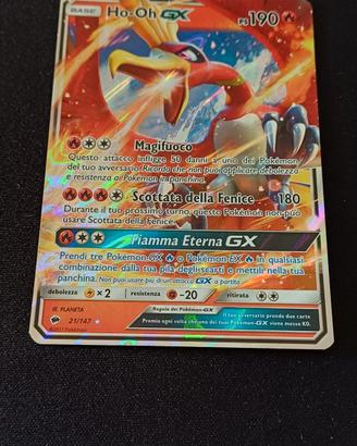 Pokemon Ho-oh gx ombre infuocate 21/147