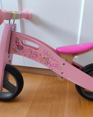 bici in legno bambina